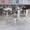 Flash Furniture Silver Metal Table Set with Wood Top and CH-WD-TBCH-13-GG - alternate 1